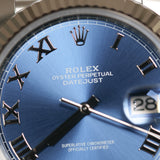 2023 Rolex Datejust 41 Azzuro Blue Dial Fluted Jubilee Ref. 126334 A001676