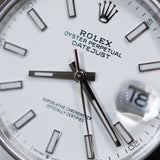 2026 Rolex Datejust 41 White Index Dial Smooth Jubilee Ref. 126300 A001758