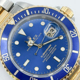 1998 Rolex Submariner Two Tone 'Bluesy' YG Ref. 16613 B00337