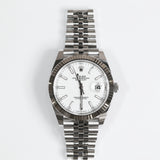 2026 Rolex Datejust 41 White Fluted Jubilee 126334 A001327