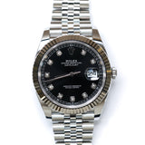 2026 Rolex Datejust 41 Black Diamonds Dial Fluted Jubilee Ref. 126334 A001505