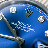 2023 Rolex Datejust 41 Blue Diamonds Dial Fluted Jubilee