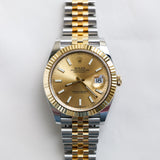 2025 Rolex Datejust 41 Champagne Index Dial Ref. 126333