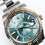 2026 Rolex Sky Dweller Mint Green Dial Fluted Oyster Ref. 336934 A001617