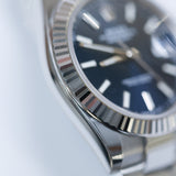 2023 Rolex Datejust 41 Fluted Oyster Blue Dial Ref. 126334 A001717