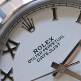 2025 Rolex Datejust 41 White Roman Numerals Dial Smooth Oyster Ref. 126300 B00243