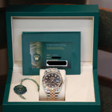 2026 Rolex Datejust 41 Black Diamonds Dial Fluted Jubilee Two Tone YG Ref. 126333 B00280