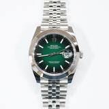 2026 Rolex Datejust 41 Smooth Jubilee Ombre Green Dial Ref. 126300 A001787