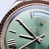 2021 Rolex Daydate 40 Olive Dial Rose Gold Ref. 228235