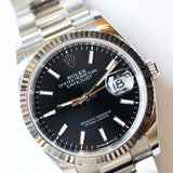 2025 Rolex Datejust 36mm Black Dial Fluted Oyster Ref. 126234 B00115