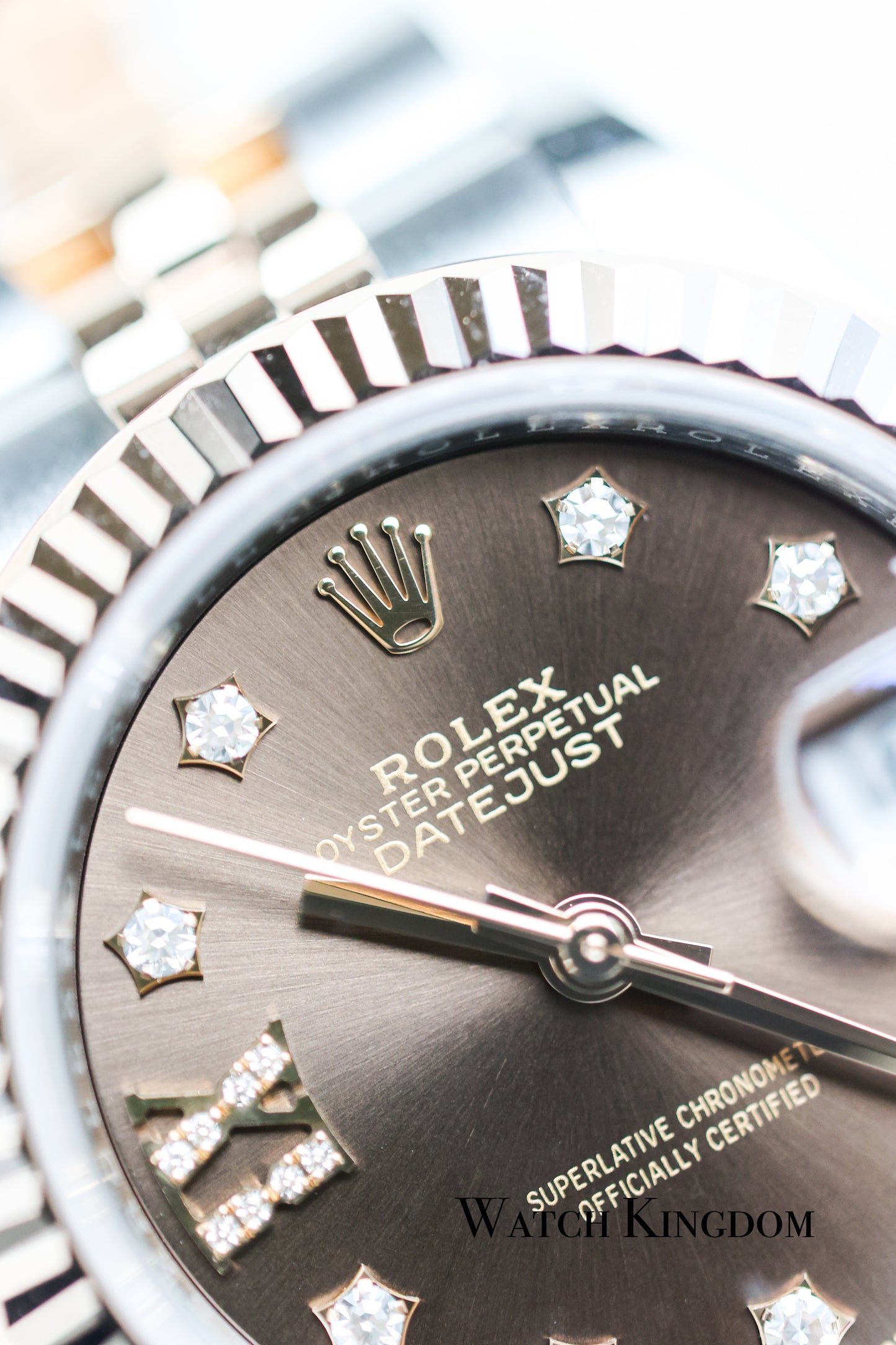 2022 Rolex Datejust 28 Chocolate Dial Fluted Jubilee Two Tone RG