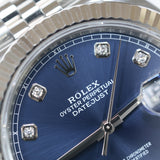2025 Rolex Datejust 41 Blue Diamonds Dial Fluted Jubilee Ref. 126334 A001824