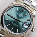 2025 Rolex Datejust 31 Mint Green Dial Ref. 278240 A001106