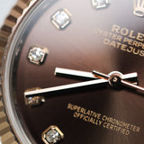 2026 Rolex Lady Datejust 31 Chocolate Diamonds Dial Fluted Jubilee Ref. 278271 A001841