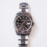 2017 Rolex Datejust 41 Black Fluted Oyster Ref. 126334 B00323