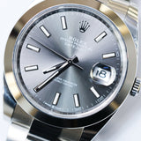 2025 Rolex Datejust 41 Slate Dial Smooth Oyster Ref. 126300 B00045