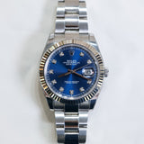 2022 Rolex Datejust 41 Blue Diamonds 126334