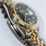 2026 Rolex Datejust 36 Green Roman Diamond Dial 2T YG Ref.126233 A001375