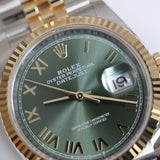 2026 Rolex Datejust 36 Green Dial Two Tone YG Ref. 126233 A001896