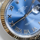 2019 Rolex Datejust 41 Azzurro Blue Dial Fluted Jubilee Ref. 126334 A001233
