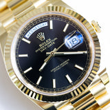 2025 Rolex Daydate 40 Black Index Ref. 228238 A001222