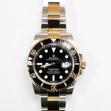2018 Rolex Submariner Black Dial Two Tone YG Ref. 116613LN