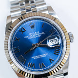 2026 Rolex Datejust 36 Blue Roman Numerals Fluted Jubilee Ref. 126234 A001586