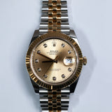 2023 Rolex Datejust 41 Champagne Diamonds Dial Fluted Jubliee Ref. 126333 A001712