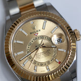 2019 Rolex Sky Dweller Champagne Dial Two Tone YG Ref. 326933 A001919