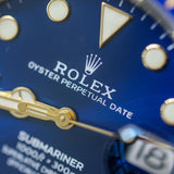 Rolex Submariner Date Blue Dial Two Tone YG