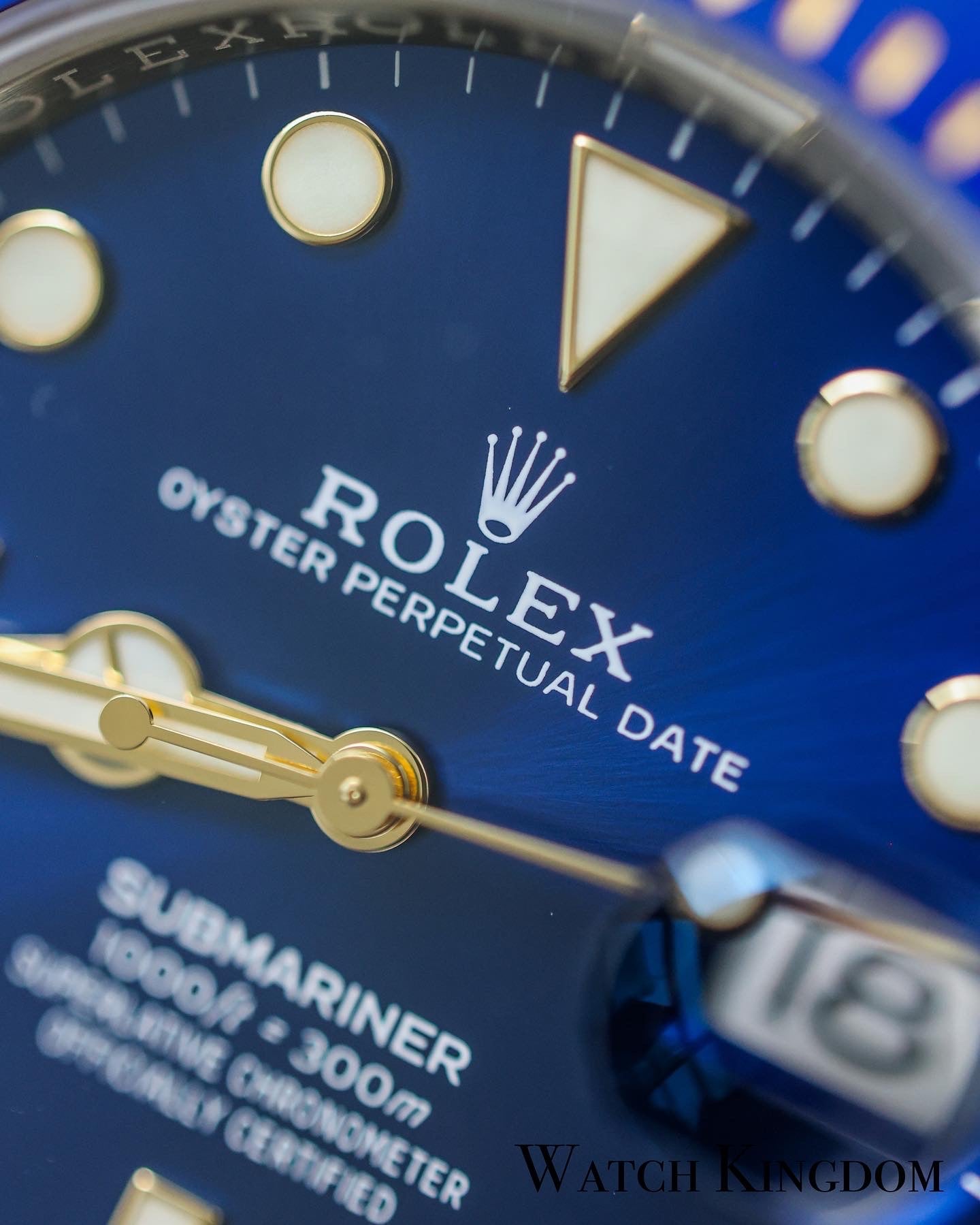 Rolex Submariner Date Blue Dial Two Tone YG