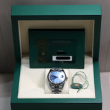 2023 Rolex Datejust 41 Azzuro Blue Dial Fluted Jubilee Ref. 126334 A001676