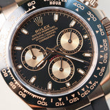 2017 Rolex Daytona Black Dial Rose Gold Oyster Flex Ref. 116515LN B00287