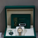 2025 Rolex Datejust 31 Champagne Diamonds Dial Fluted Jubilee Two Tone YG Ref. 278273 A001752