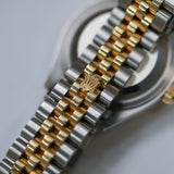 2021 Rolex Datejust 28 Champagne Roman Numerals Dial Two Tone Fluted Jubilee Ref. 279173 A001737