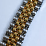 1989 Rolex Datejust 36 Champagne Mosaic Linen  Dial Fluted Jubilee Two Tone YG Ref. 16233 A001851