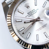 2026 Rolex Datejust 41 Silver Index Fluted Jubilee Ref. 126334 A001477