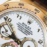 2005 Rolex Daytona White Dial Leather Strap Ref. 116518
