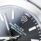 2025 Rolex Datejust 41 Black Dail Smooth Oyster Ref.126300 A001314