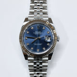 2025 Datejust 41 Blue Diamonds Fluted Jubilee Ref. 126334 A001785