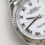 2023 Rolex Datejust 36 White Dial Fluted Jubilee