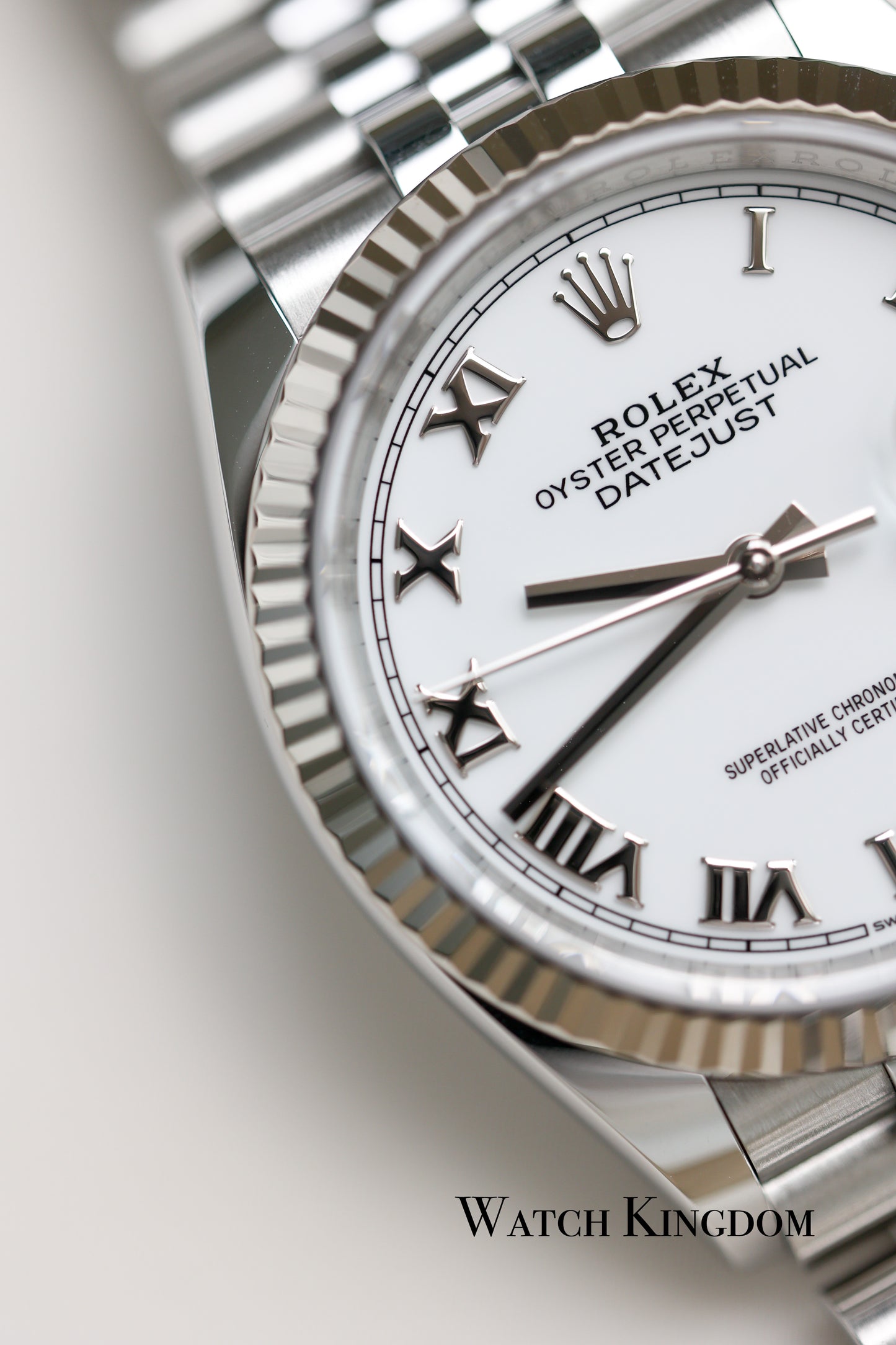 2023 Rolex Datejust 36 White Dial Fluted Jubilee