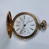 A.W.C.Co Waltham Pocket 14ct Yellow Gold 17 Jewel A001680