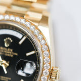 2025 Rolex Day-Date 40 YG Black Index RBR Ref. 228348RBR A001203