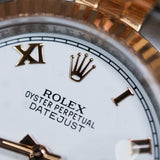 Rolex Datejust 36 White Roman Numerals Dial 2T RG Ref. 126231 A001597