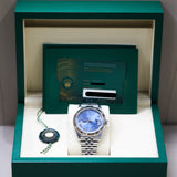 2026 Rolex Datejust 41 Azzuro Blue Dial Fluted Jubilee Ref. 126334 A001470