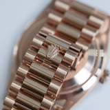 2025 Rolex Daydate 36 Eisenkiesel Diamonds Dial Rose Gold Ref. 128345RBR A001872