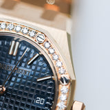 2024 Audemars Piguet Royal Oak 34 Blue Diamond Ref. 77451OR.ZZ.1361OR.03 A001166