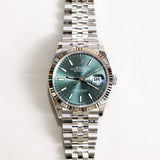 2025 Rolex Datejust 36 Mint Green Fluted Jubilee Ref.126234 A001289