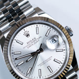 2025 Rolex Datejust 36 Silver Fluted Jubilee Ref. 126234 A001016
